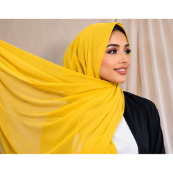 Foulard Chiffon jaune