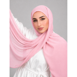 Foulard Chiffon _ Rose Dragée