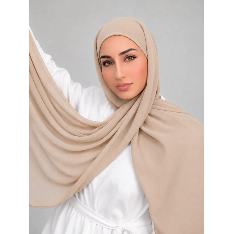 Foulard Chiffon _ Beige
