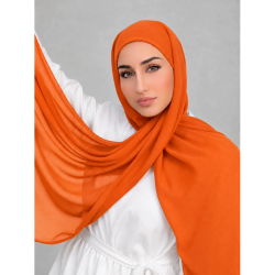 Foulard chiffon _ Orangé