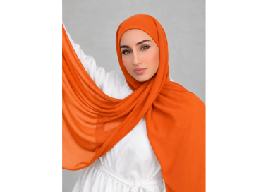 Foulard chiffon _ Orangé