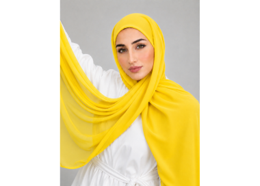 Foulard chiffon_ Jaune