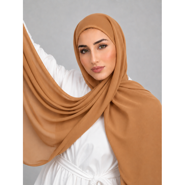 Foulard Chiffon _ Caramel