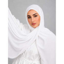 Foulard Chiffon _ Blanc