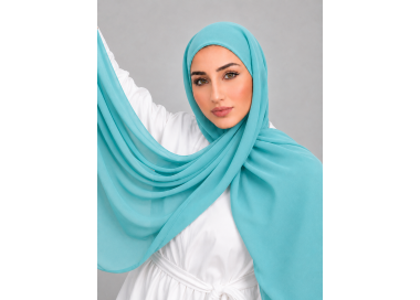 Foulard Chiffon _ Turquoise