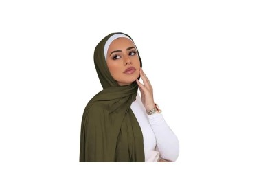 Foulard Coton _ Vert Kaki