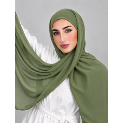 Foulard chiffon_ vert Pastel