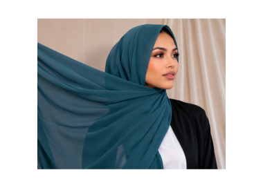 Foulard Chiffon _ Turquoise